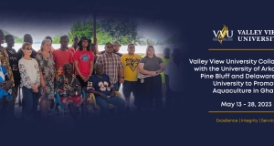 Valley View University Collaborates with the University of Arkansas at Pine Bluff and Delaware State University to Promote Aquaculture in Ghana 